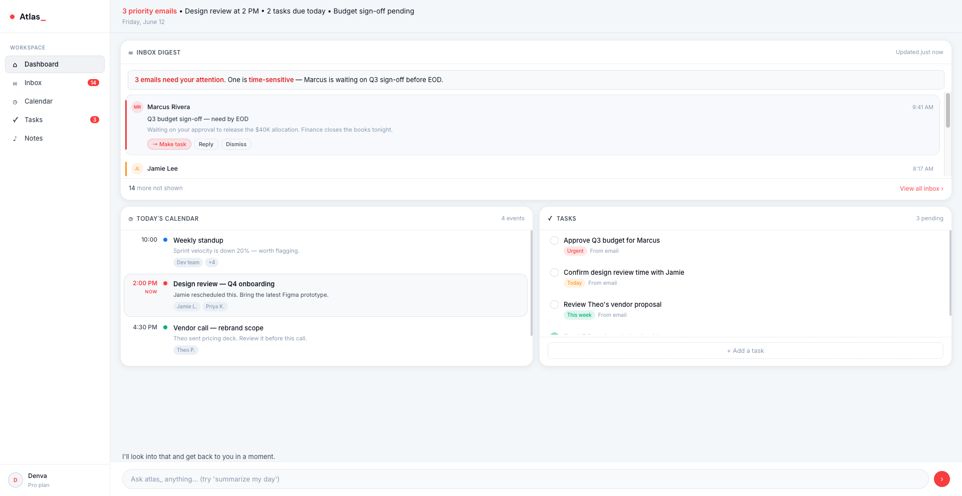Dashboard website screenshot