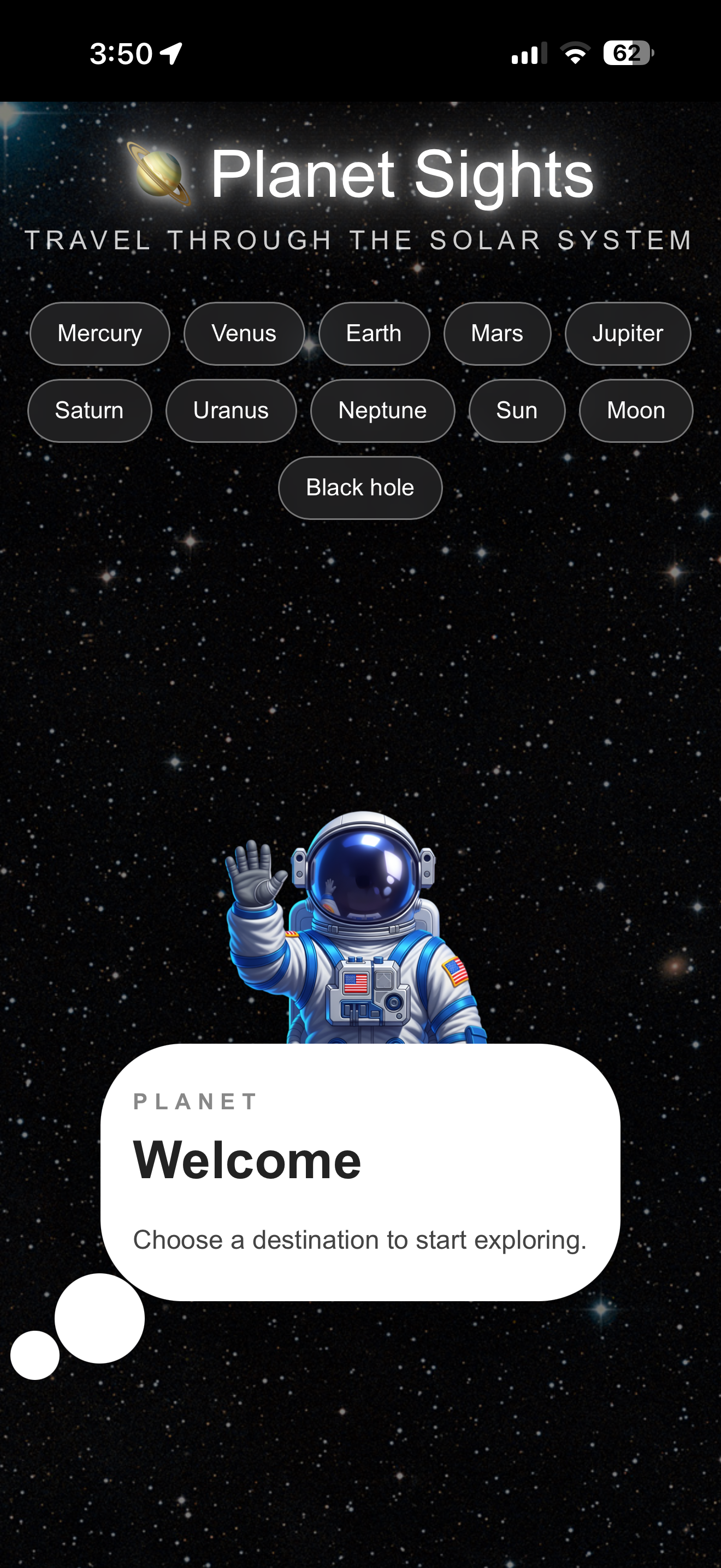 Home screen
